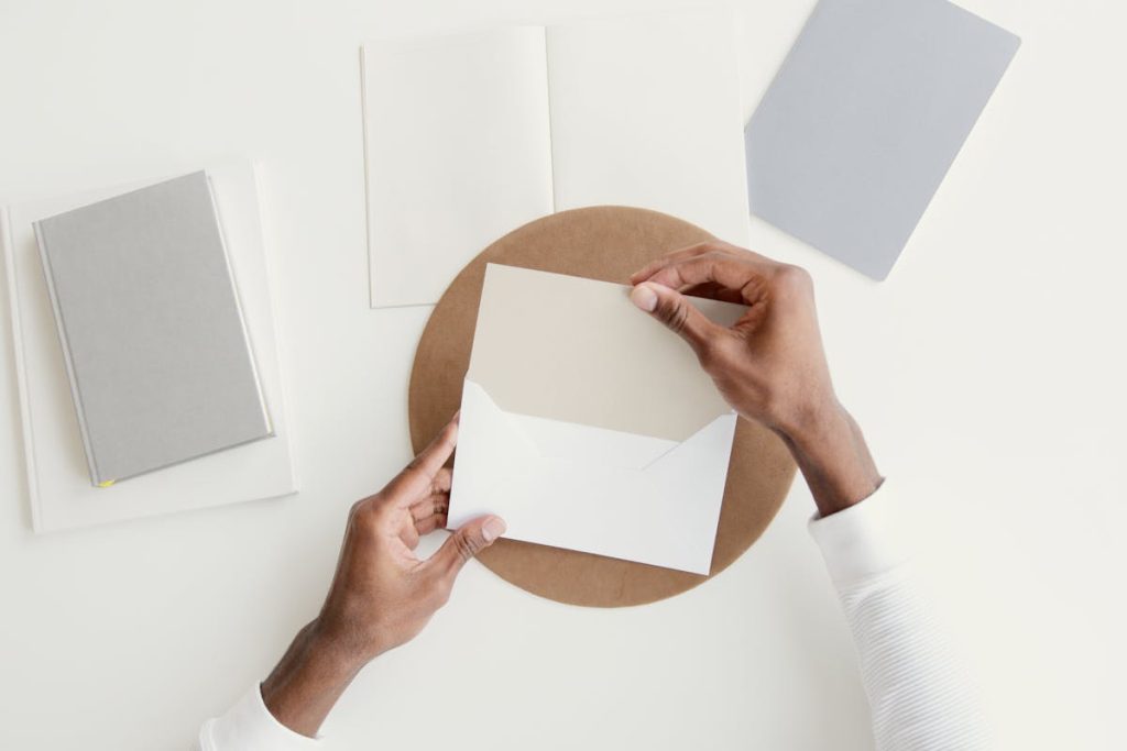 Delivering a formal resignation letter