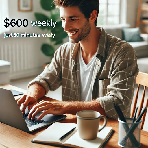 Professional comment manager earning weekly while working just 30 minutes daily on laptop