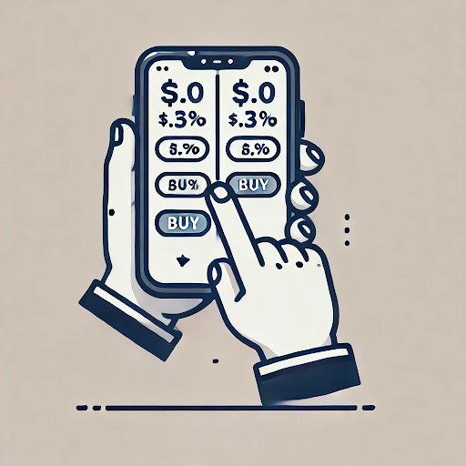Person holding smartphone displaying price comparison screenshots with $40 payment notification