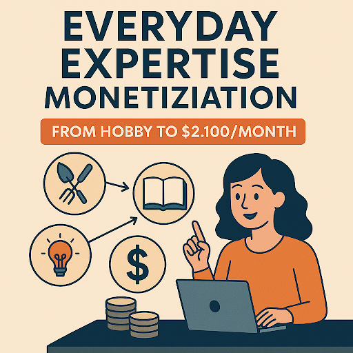 Everyday expertise monetization system generating monthly income from hobby skills and knowledge in 2025