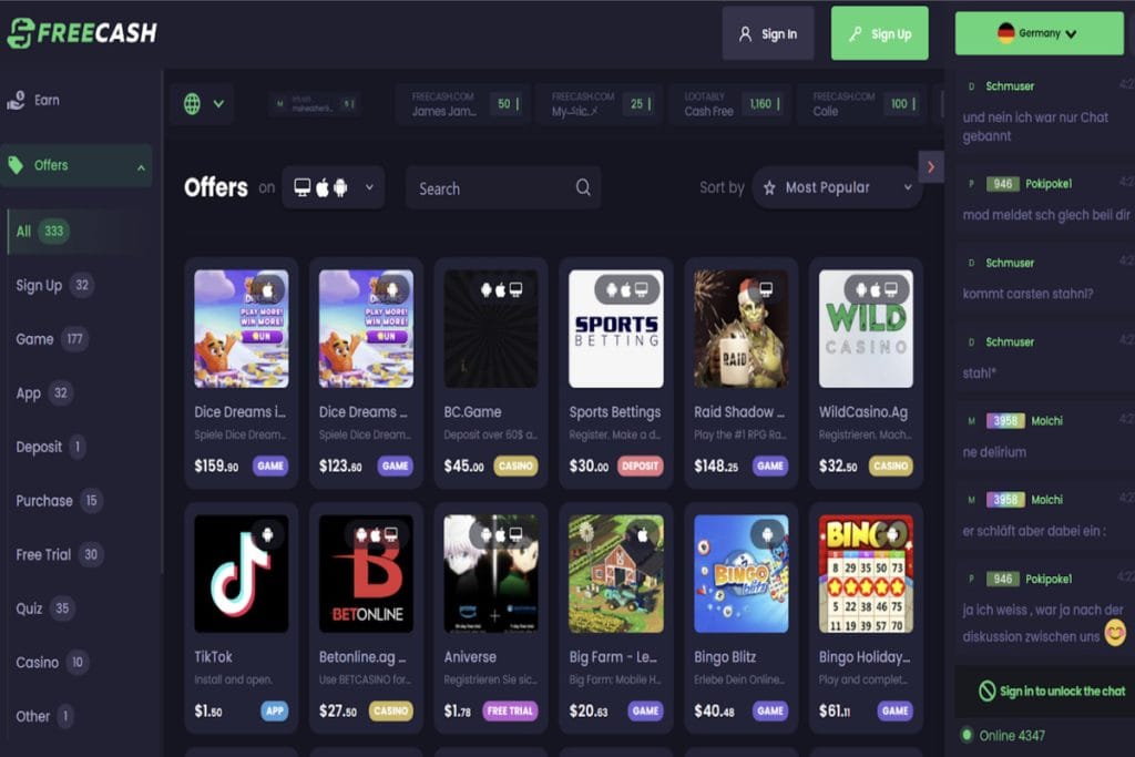 freecash-earn-crypto-paypal-gaming-skins-survey-app-2025