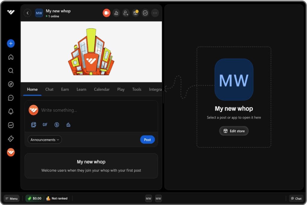 whop-dashboard-money-making-apps-2025